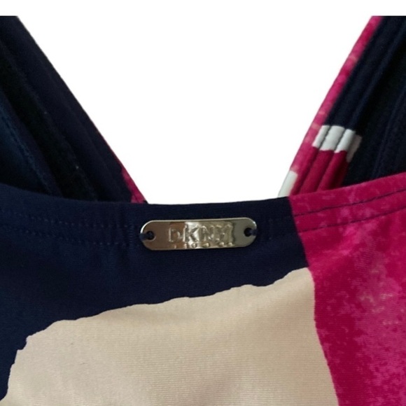 NWT DKNY Halter One Piece Swimsuit Abstract Print - Picture 10 of 14